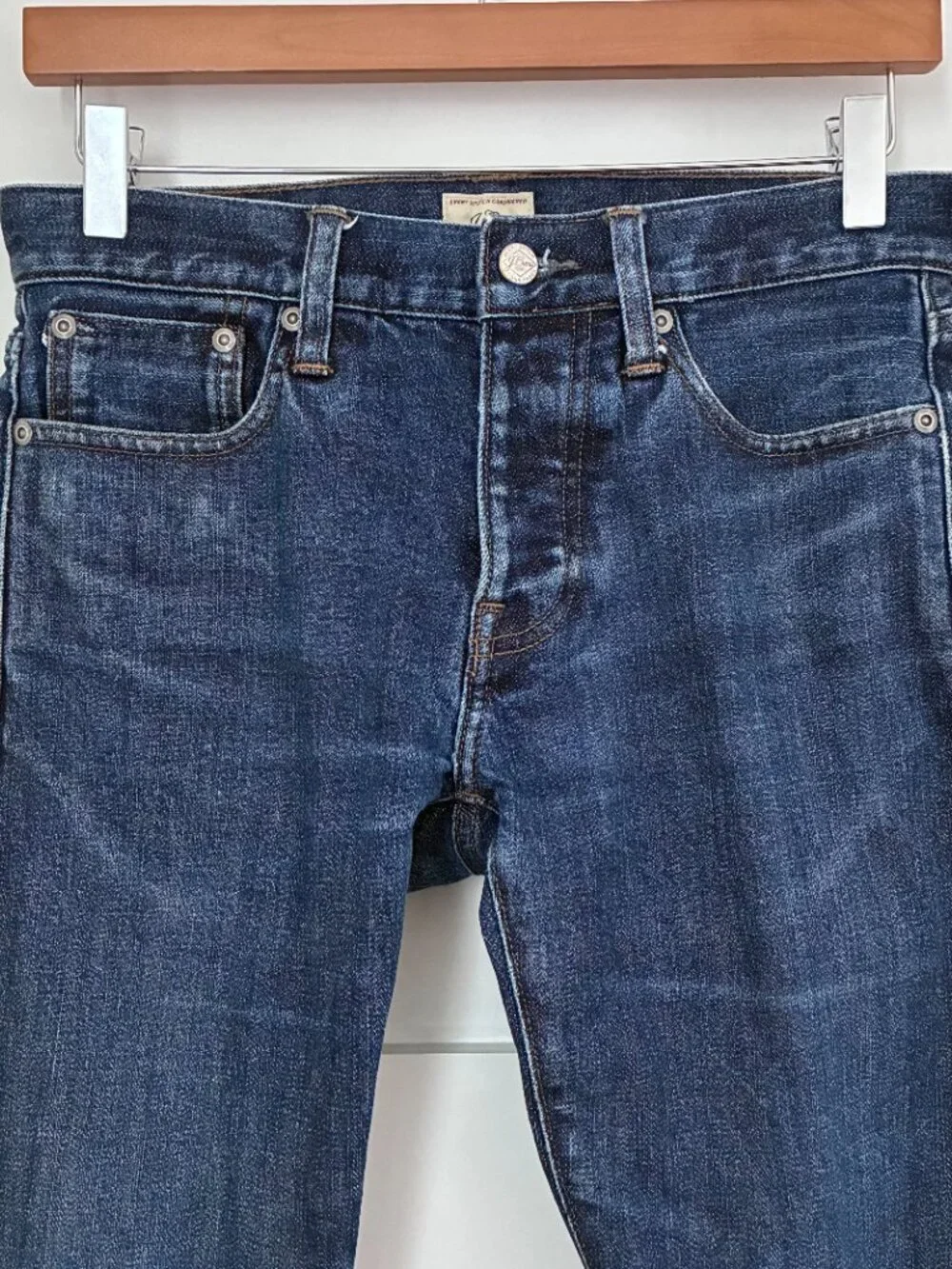 J. Crew Japanese Selvedge Denim Jeans 28x28 Slim 484 Mens